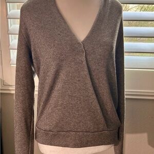 BANANA REPUBLIC Silver Grey Long Sleeve Shirt Size M, Pre-Owned